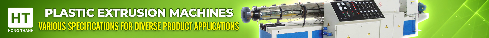 Plastic extrusion machines